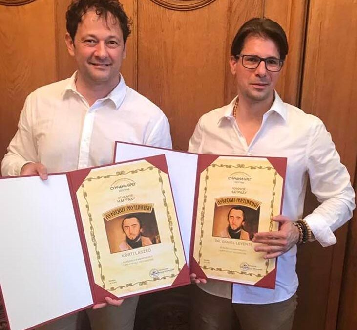Kürti László és Pál Dániel Levente elismerése Szerbiában